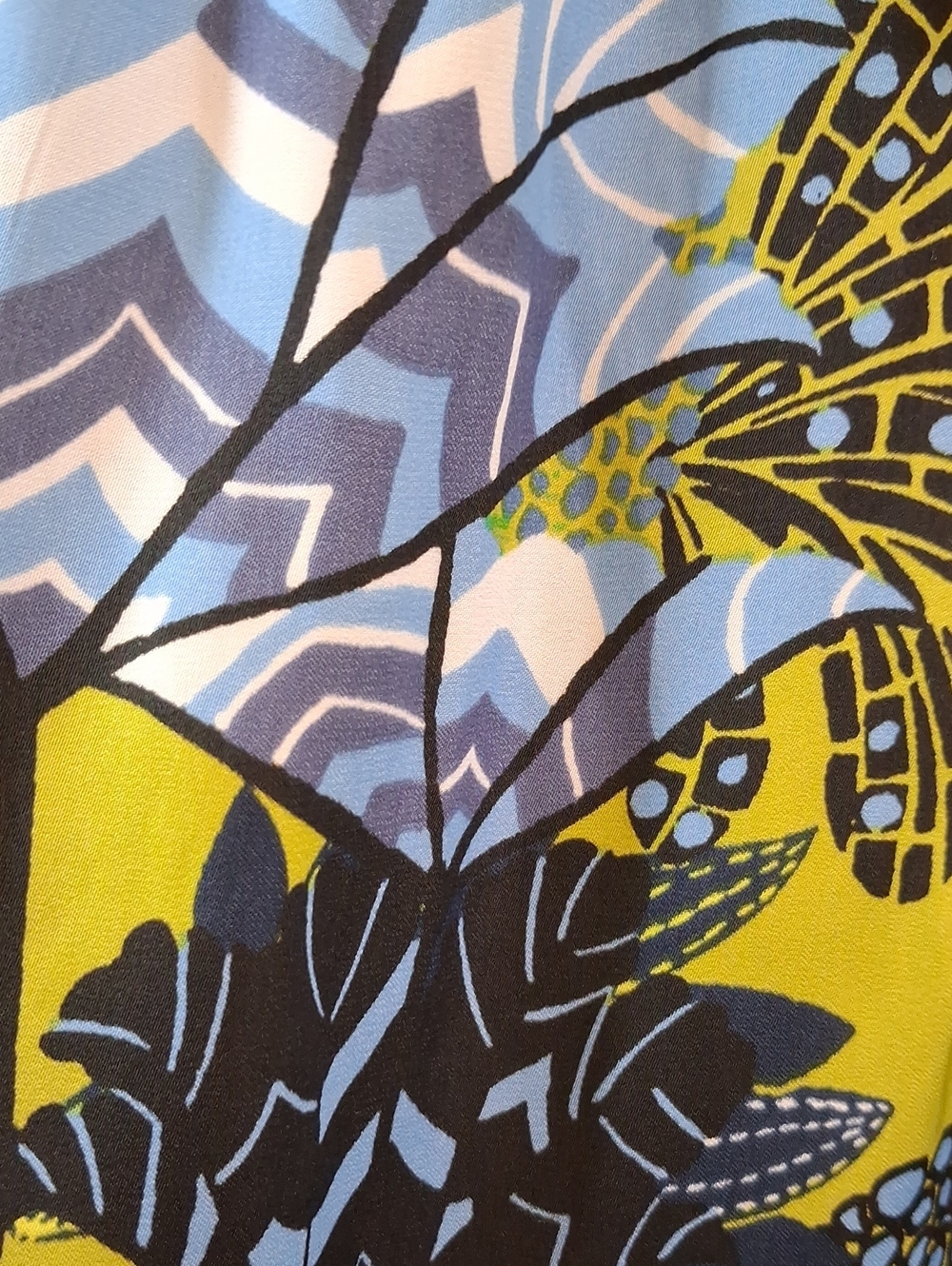 LOFT Floral Shift Mini Dress Lime Green Blue Print Size XXSP - Picture 5 of 6